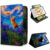 Rotating Case for Fire HD 10 Tablet 9th/7th/5th Gen, Van Gogh Cat