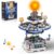 Rotating Solar System Building Set with LED Lights, 2900 PCS Collector’s STEM Model Kit, 8 Orbiting Planets & Glowing Sun – Educational Gift for Adults, Kids 8+, Astronomy Enthusiasts