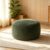 Round Corduroy Bean Bag Chair for Adults,High Density Sponge Filled Indoor Floor Lounge Seat,4FT Green