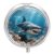 Round Daily Tiger Shark Pill Case with 3 Compartment & Mirror