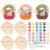 RoundFunny 24 Sets Wooden Noah’s Ark Craft Toys Unfinished Wooden Noah’s Ark Ornaments Color Your Own Animal DIY Craft Project Decorations for VBS Bible Sunday School Classroom Crafts Activities