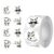 Round Panda Encouragement Stickers, 1 Inch Praise Label Roll for Reward Notes, Treat Box Seals, Envelope Closures, and Paper Marking Good Job Stickers Nice Work Labels Excellent Panda Labels Reward