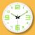 Round Wall Clock with Temperature Humidity Display D White