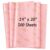 ROVIBIOBIO Thank You Pink Tissue Paper for Gift Bags, 100 Sheets, 20 x 14 Inch