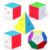 Roxenda Speed Cube Set, Speed Cube Bundle of 2×2 3×3 4×4 Megaminx and Pyramid Cube Smoothly Stickerless Magic Cubes Collection for Kids Teens & Adults [5 Pack]