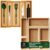 ROYAL CRAFT WOOD Luxury Bamboo Kitchen Drawer Organizer – Expandable Utensil Organizer for Drawer – Multi-Use Drawer Organizer Set