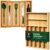 ROYAL CRAFT WOOD Luxury Bamboo Kitchen Drawer Organizer – Silverware Organizer – Utensil Holder and Cutlery Tray with Grooved Drawer Dividers for Flatware and Kitchen Utensils