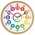Roymnie Wall Clock for Kids Learning Battery Operated Teaching Silent 8″