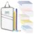 ROYPACK 25 Pack PVC Mesh Zipper Pouches with 1 Organizer Bag, 5 Sizes A4 A5 A6 Bill B6, Translucent File Bags for Classroom Puzzle Board Game Craft School Office Storage (26pcs)