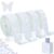 ROYTOER White Rhinestone Ribbon Roll 4/5/6/8 Row Jelly Crystal Trim Sticker