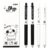 ROZRITX 4 Pcs Cute Dog Pens Slient Retractable Pens 0.5mm Black Ink Writing Pen Kawaii Cartoon Puppy Pen for Girls Boys Women Men Office School Supplies (Black Puppy)