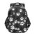 RPLIFE 17 Inch Backpack for Kids, Black White Animal Paw Print Backpack Elementary School