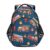 RPLIFE 17 Inch Backpack for Kids, Cute Cartoon Trucks Blue Backpack Elementary School