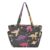 RPLIFE Tote Bag with Cup Holder, Cute Dinosaurs Space Tote Bag