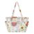 RPLIFE Zipper Tote Bag, Cute Llama Colorful Tote Bag for Women