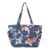 RPLIFE Zipper Tote Bag, Fish Carp Navy Blue Bags for Work