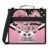 RPWOBBYQ Custom Zipper Binder Glitter Pink Cheer 3 Ring Binder 1.5 Inch Expanding Pockets File Folder Large Capacity Document Organizer Bag with Handle and Strap