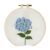 RQETNEEB Blue Hydrangea DIY Embroidery Kit for Beginners, Model EMB‑H8156