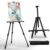 RRFTOK 17-66 Inch Adjustable Art Easel Stand for Painting and Sign, Black