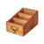 Rtuopk Desktop Organizer Wooden Storage Box Remote Control Caddy Makeup Brush Holder Elegant Vintage Wooden Material Suitable for Office Home Study Table