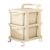 Rtuopk Storage Container on Wheels with Rotating Casters for Home Organization, 2 Layers