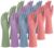 Rubber Cleaning Gloves for Dishwashing, Reusable Kitchen Gloves for Household Cleaning, Non-Slip Grip with Flocked Lining, Perfect for Men and Women
