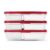 Rubbermaid 3-Pack Plastic Food Storage and Kitchen Organization Container with Dividers for Leftovers and Meal Prep, 5.1 Cup Capacity, Red