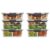 Rubbermaid Brilliance Food Storage Containers with Lids, Bento Box Sandwich Salad Lunch Kit Microwave Dishwasher Safe, 2 Sets of 12 (24 Pieces Total)