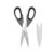 Rubbermaid Kitchen Scissors All Purpose Heavy Duty, Stainless Steel Kitchen Shears with Protective Sheath, Dishwasher Safe Kitchen Scissors for Food, Meat, Poultry & Herbs, Comfort Grip, Charchoal