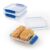 Rubbermaid Pack & Go 450 mL Sandwich Container, 3-Pack, Meal Prep Containers with Secure Seal Lids