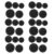 Rubber Piggy Bank Stopper Replacement 35pcs, Black