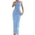 Ruched Waist Slim Mermaid Maxi Dress Women, Big Floral Print Party Beach Vacation Long Dress (red,Large)
