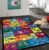 Rugshop Kids Educational Learning Alphabet Non Skid (Non Slip) Area Rug 3’3″ x 4’7″ Multi