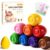 RuiHawk 8 Colors Egg Crayons for Toddlers 1-3, Jumbo Easy-Grip Crayons with Anti-Roll Flat Bottom & Fruit Patterns – Washable, Non-Toxic, Unbreakable Sensory Toys & First Art Supplies Gift for Age 1-3