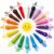 RuiHawk Jumbo Crayons for Toddlers 1-3, 18 Colors Easy-Grip & Unbreakable – Washable, Non-Toxic, Anti-Roll Art Supplies, Perfect First Crayons & Sensory Toy Gift for Ages 1-4