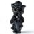 RUIJINGYUAN Black Obsidian Angel Statue 4 Inch – Hand Carved Natural Crystal Praying Angel Figurine with Wings, Healing Stone Sculpture for Home Decor, Meditation Altar, Spiritual Gift
