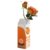 RUIXIAOXI Ceramic Orange Juice Vase, 8.7-Inch Tall Modern Flower Vase with Unique Simulated Beverage Carton Design, Eclectic Vases for Flowers, Round Aesthetic Table Decor Art Vase