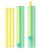 Ruler-Shaped Retractable Pencil Erasers, 6 Holders with 9 Refills, 3.9 in Slide-Out Erasers with 10 cm Measurement Marks