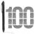 runisuoyuan 100 Pack Ballpoint Pens Bulk,1.0 mm Medium Point with Black Ink