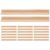 RUNROTOO 20pcs Wooden Domino Tile Stand with Sturdy Beige Wood Material and Minimalist Design, Versatile Usage for Home and Office Board Game Accessories