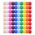 RUNROTOO Blank Board Games and Balanced Weight for 100pcs Six Sided Acrylic Dice Cubes 16mm with Rounded Corners Educational Math Games