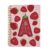 Rusenbao Strawberry Pink Bow Initial Letter A Notebook Journal for TeenGirl