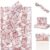 RUSPEPA Vintage Christmas Tissue Paper, Red Vintage Santa Toile Design Gift Wrapping Tissue Paper for Holiday Gift Bags, Christmas Presents, Party Favors, DIY Crafts, 19.5 x 27.5 Inches, 25 Sheets