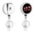 Russian Nesting Dolls Badge Reels Retractable Reel Clip ID Badge Holder Card Key Holder with Ring