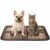 Rustic Antique Wood Door Board Washable Pee Pads for Dogs 24″x36″ Waterproof Non-Slip Dog Pads for Puppy, Senior & Incontinent Dogs Playpen, Travel Crate Liner Use