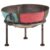 Rustic Iron Fire Pit 15.7-inch Portable Outdoor Fire Bowl with Handles for Backyard Patio Garden Heating