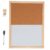 Rustic Whiteboard Cork Board Combo with Wooden Frame, 16×12 Inch
