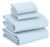 RUVANTI 100% Cotton Flannel Sheets Full Size, Niagara Mist, 4 Piece