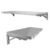 RV Concession Shelf Stainless Steel Wall Table Fold Down Laundry Table