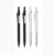 RXXCMD 0.5/0.7mm Mechanical Pencil Lower Center Automatic Pencils and Lead Office School Writing Supplies(0.5mm)